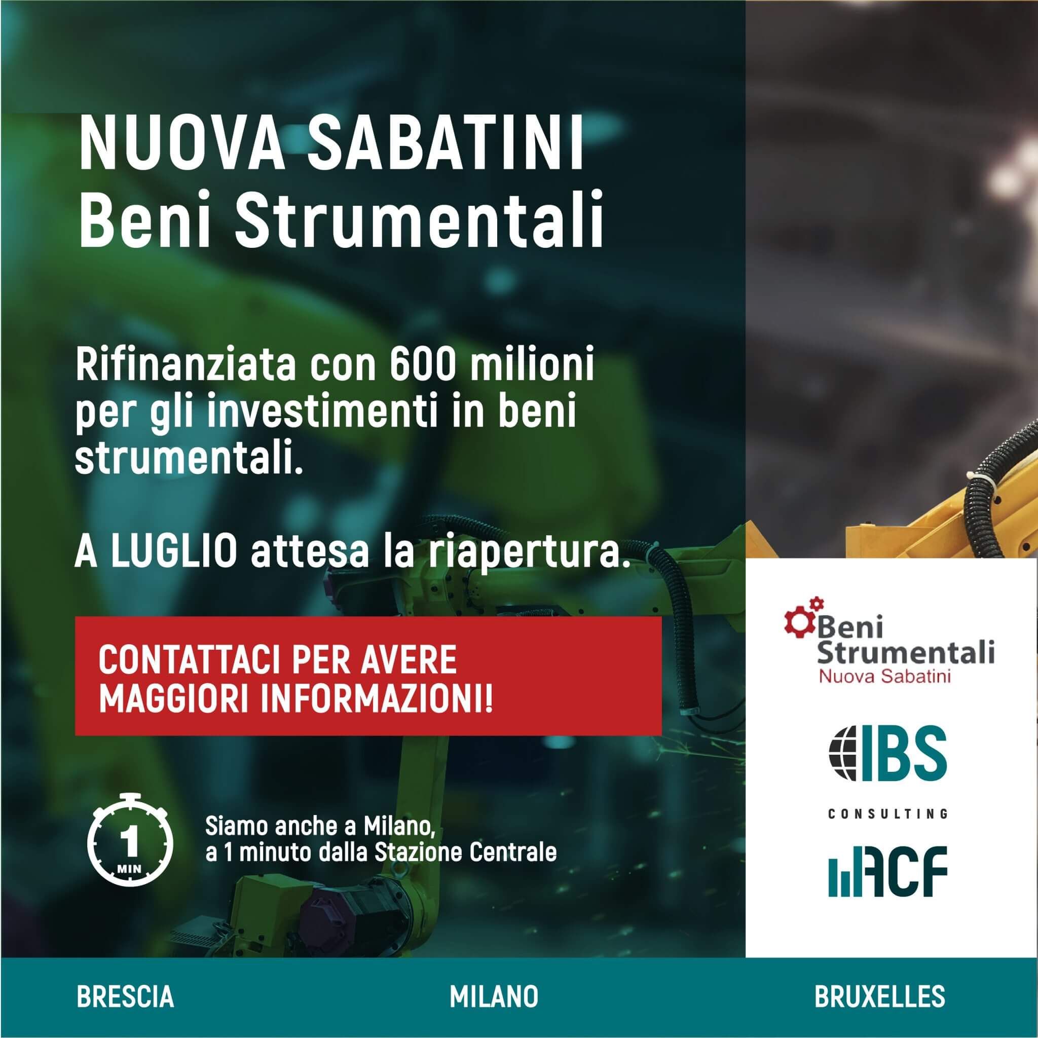 Rifinanziata La Nuova Sabatini Beni Strumentali - IBS Consulting